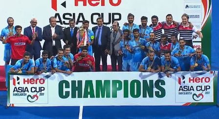 India beat Malaysia to lift 3rd Asia Cup Hockey Title