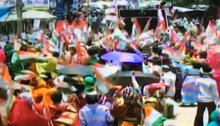 Congress protests outside CMC in Cuttack