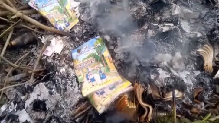 BOOKS burnt