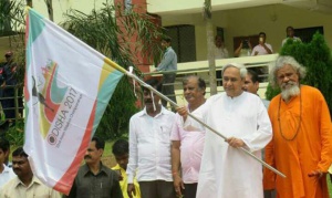 Naveen flags off mascot rally of AAC 2017