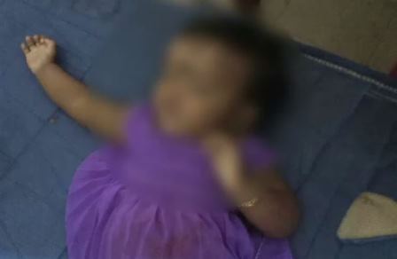 Infant dies after father throws her on road