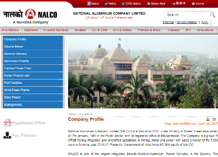 Nalco Website Content
