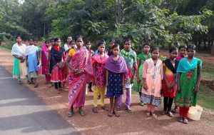 Students of Rama Devi Girls Hgh School