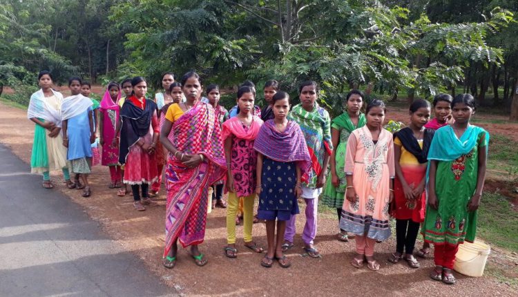 Students of Rama Devi Girls Hgh School
