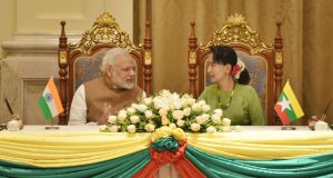 Narendra Modi, Aung San Suu Kyi