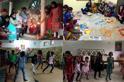 XIMB students celebrate Diwali in oldage homes