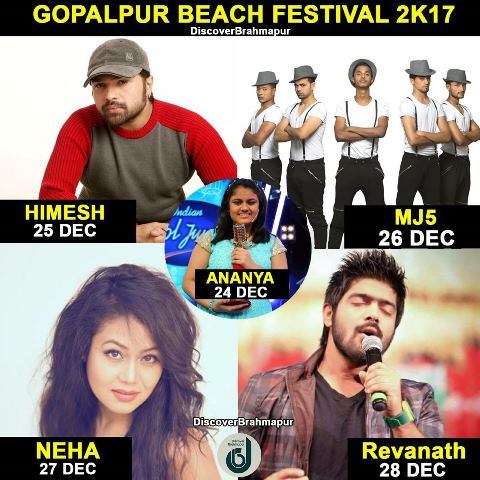 Gopalpur Beach Festival- 2017 to witness Himesh Reshammiya, MJ5’s performance
