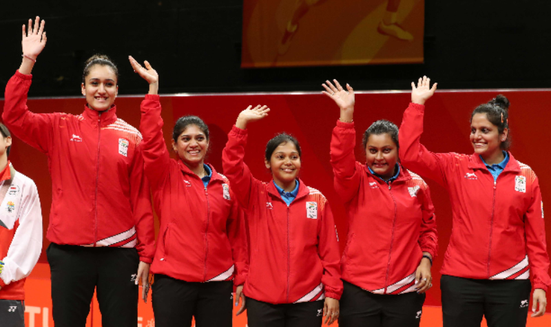 India wins first ever gold in women’s table tennis at CWG