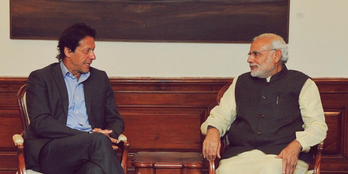 Imran Khan with Indian PM Narendra Modi