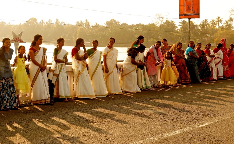 Human chain at Kerala