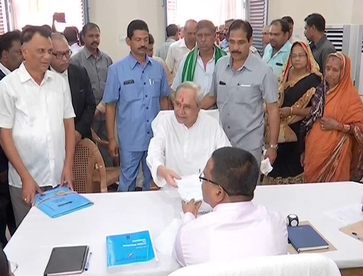 CM Naveen Files Nomination For Hinjili Constituency