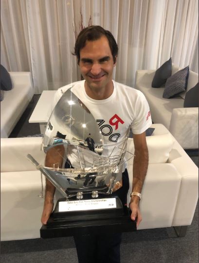 Roger Federer wins special 100th title at Dubai Championship