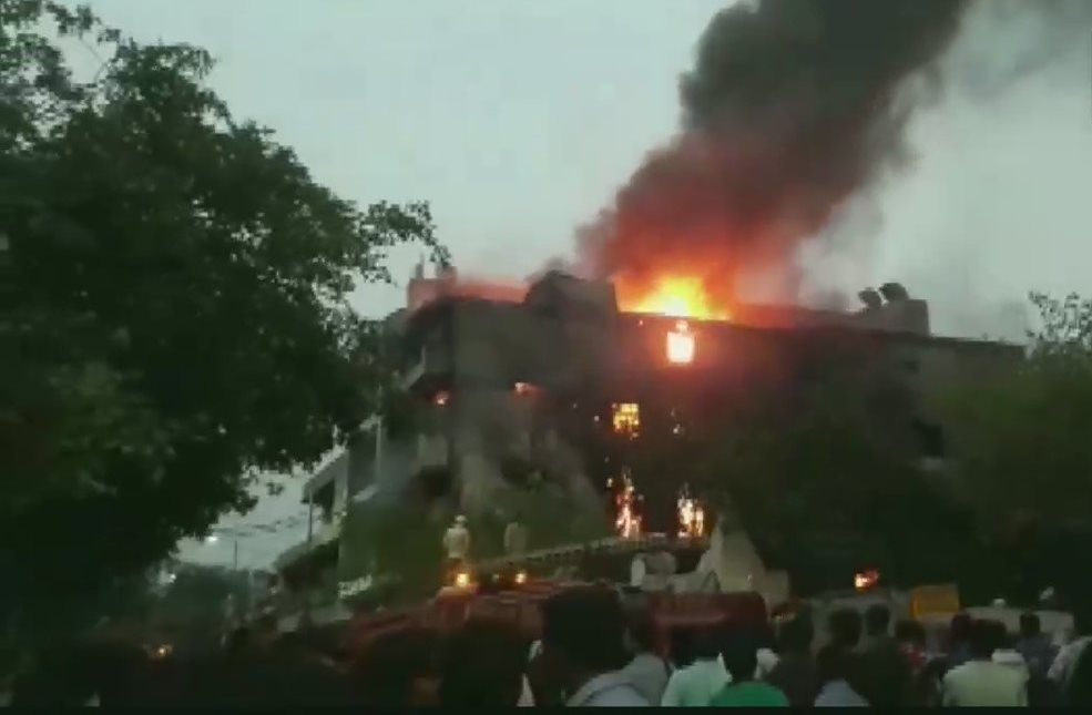 Fire in Delhi