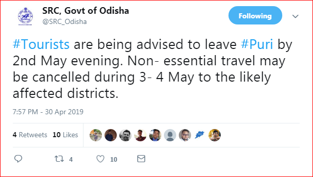 Cyclone Fani: ECI removes Model Code of Conduct from Odisha’s 11 districts