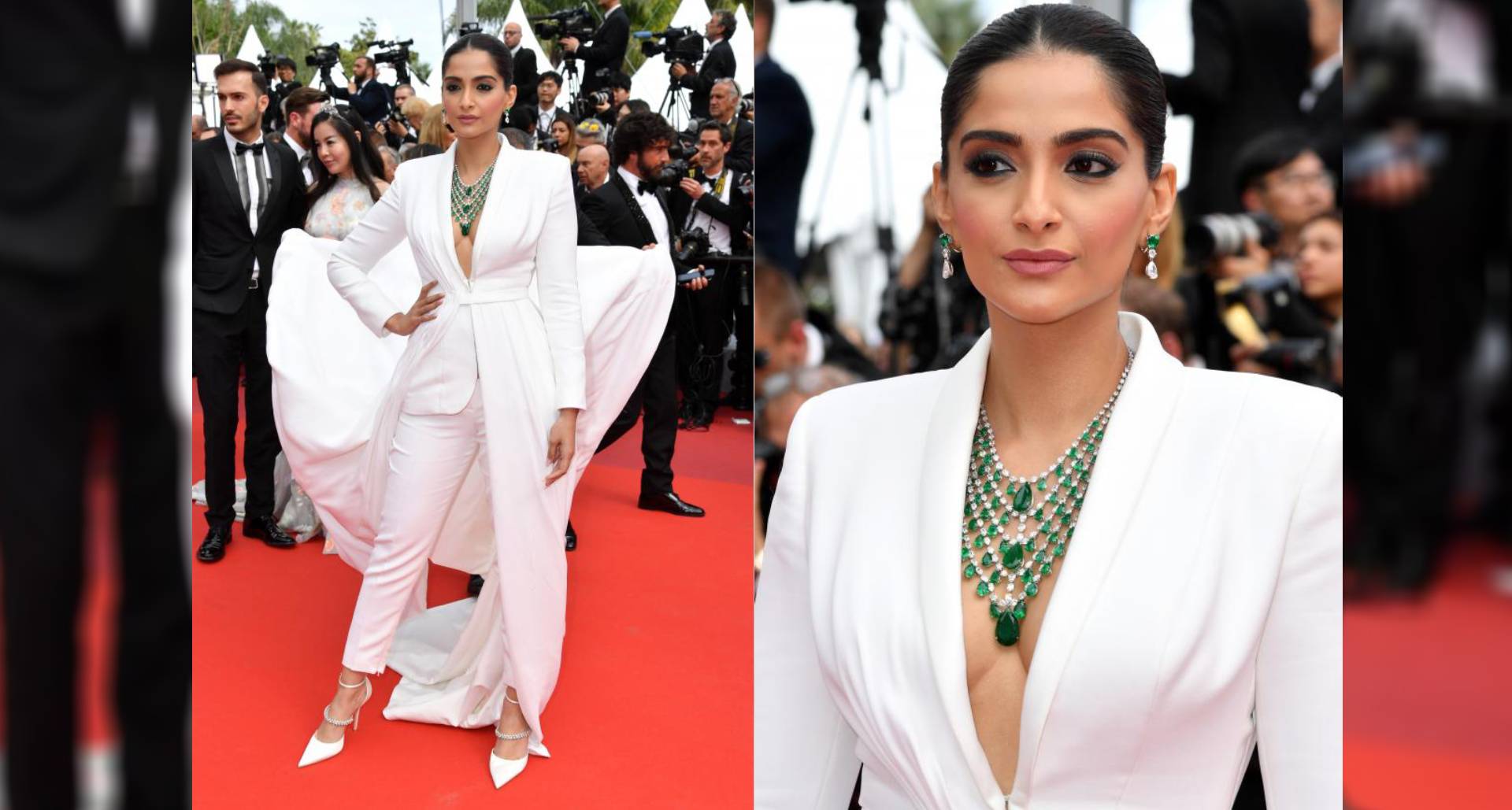 Cannes 2019: Sonam Kapoor Owns The Red Carpet In White Tuxedo Dress