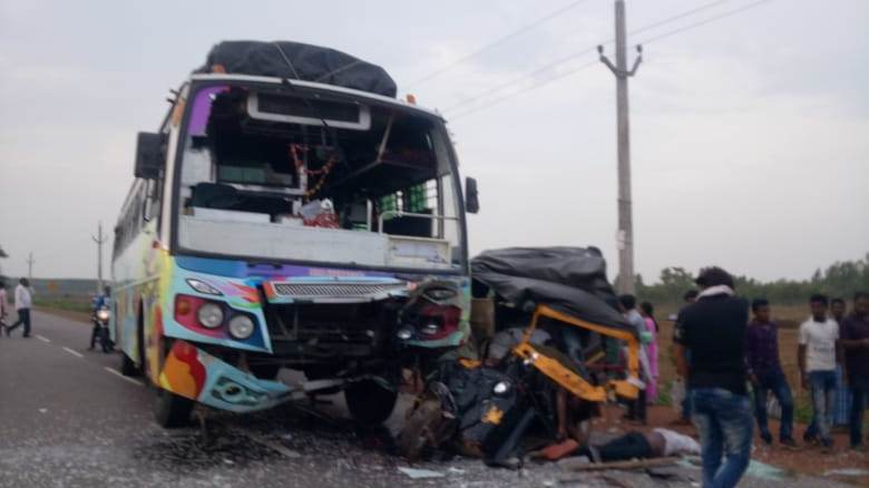 Four Killed In Bus Autorickshaw Collision In Odisha