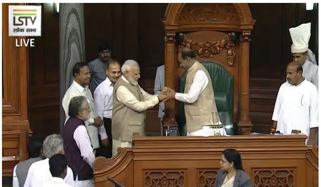 Om Birla gets unanimously elected as 17th Lok Sabha Speaker