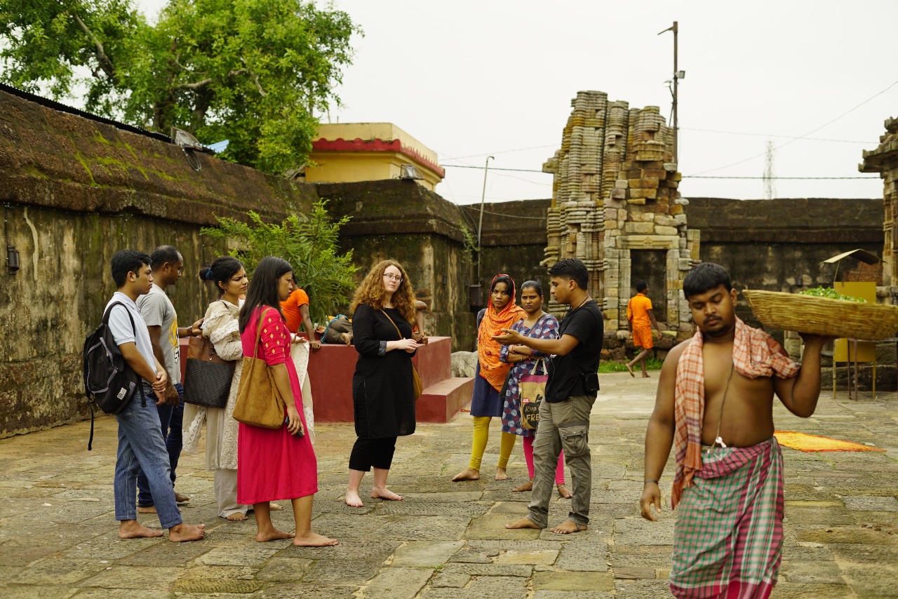 Participants Of Ekamra Walks Fascinated By Kitchen Of Ananta Basudev Temple