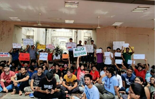 NLU Students Launch Indefinite Strike Over Various Demands
