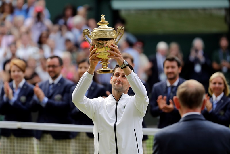 Novak Djokovic beats Roger Federer to win fifth Wimbledon title