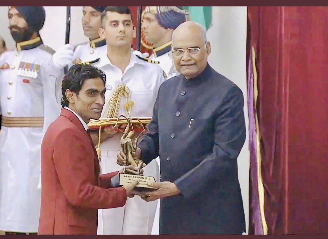 Odisha's Pramod Bhagat Gets Arjuna Award