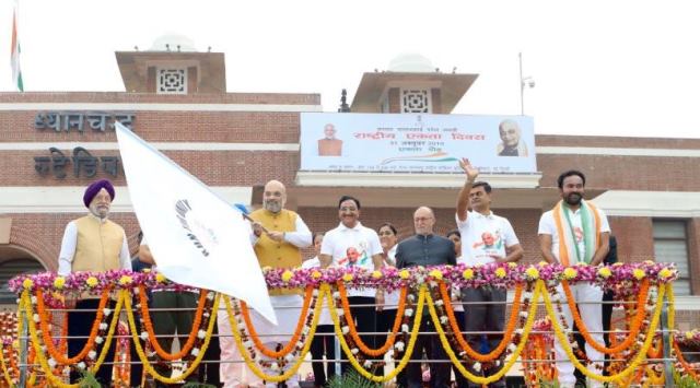 Amit Shah flags off 'Run for Unity' in Delhi