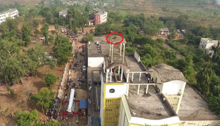 Man Atop Parija Library Of Utkal University Rescued After Five Hours