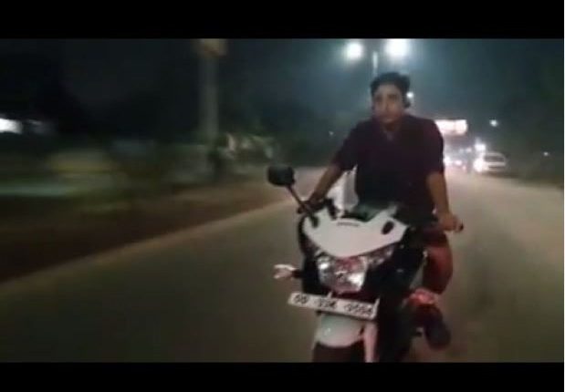 Babushan Fined For Riding Bike Without Helmet