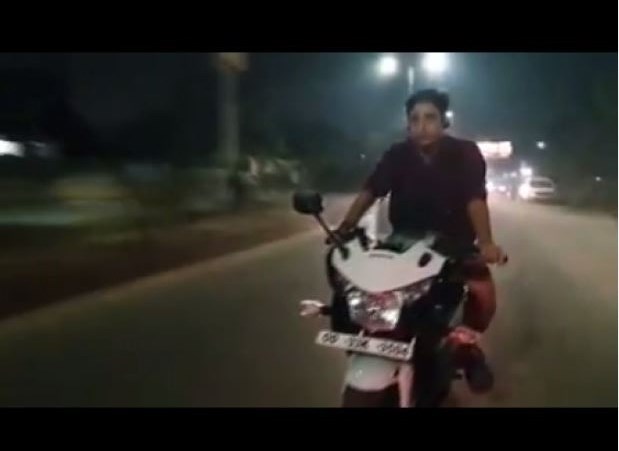 Babushan Fined For Riding Bike Without Helmet