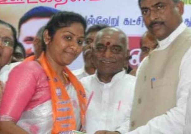 Veerappan's daughter joins BJP in Tamil Nadu