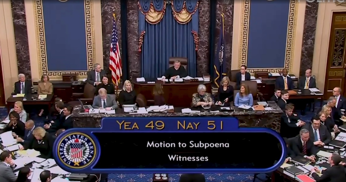 Senate rebuffs Democrats bid to call witnesses in Trump's impeachment trial