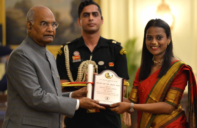 President Ram Nath Kovind confers 61st annual Lalit Kala Akademi awards