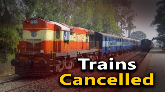 trains cancelled today