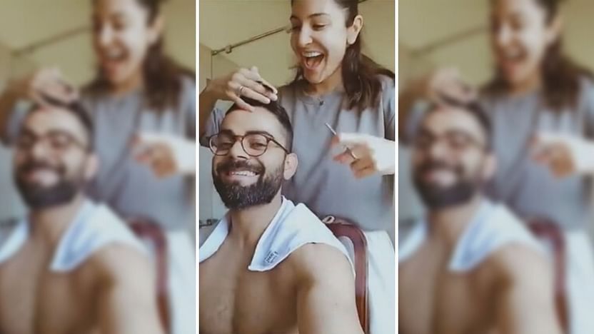 Virat Kohli gets new haircut from Wife Anushka Sharma