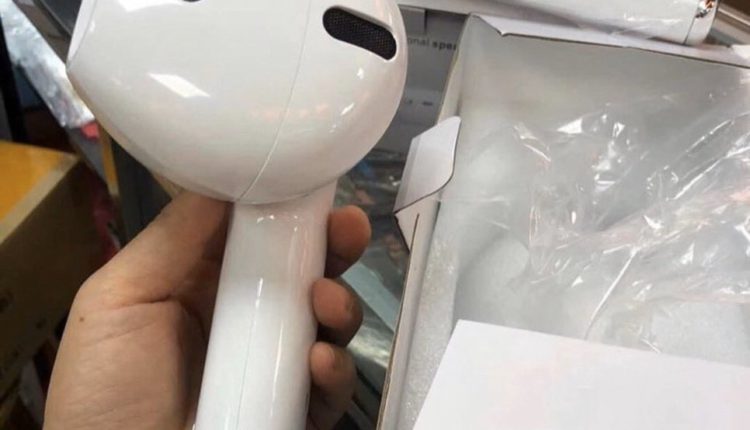 fake giant Apple AirPods