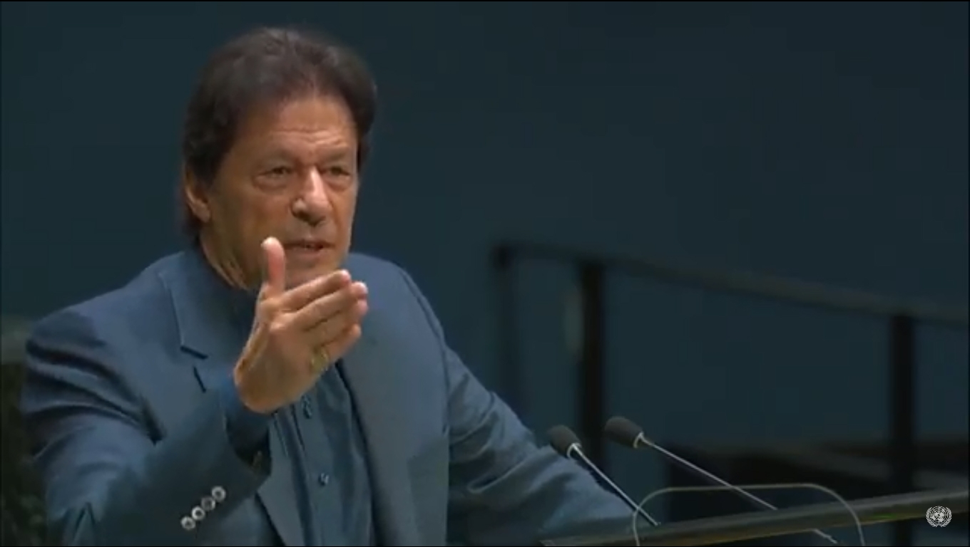 UNGA Imran Khan speech reaction