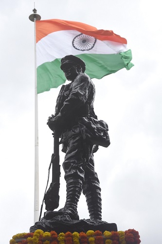Kargil Vijay Diwas celebrations underway at National Military Memorial Park, in Bengaluru on July 26, 2018. (Photo: IANS)