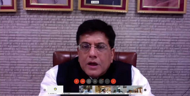 Union Railways and Commerce Minister Piyush Goyal chairs the 49th Governing Council Meeting of National Productivity Council (NPC) via video conferencing, in New Delhi on June 27, 2020. (Photo: IANS/PIB)