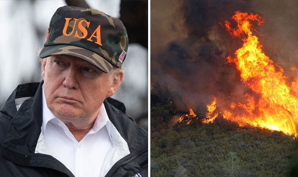 Donald Trump declares california wildfire as major disaster
