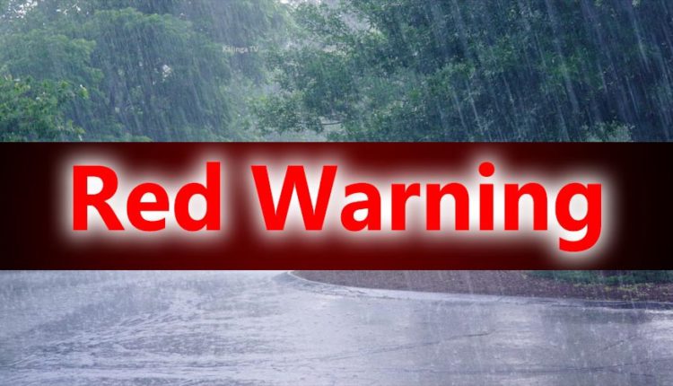 Red warning Odisha
