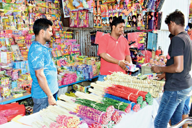 Firecracker shops in Bhubaneswar