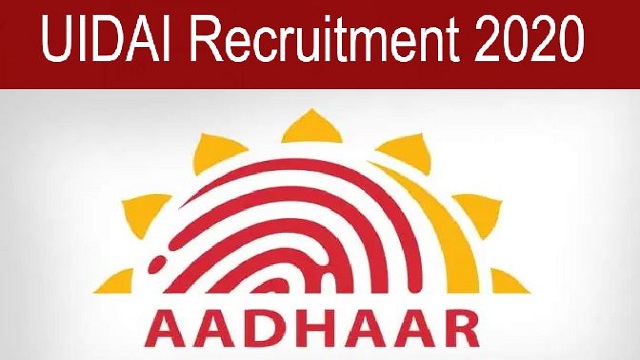 UIDAI Recruitment 2020 Extended