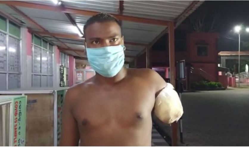 Migrant Worker Loses Hand in bus accident