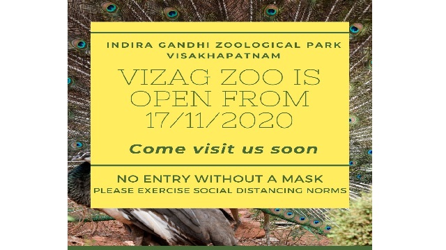 visakhapatnam zoo to reopen from tuesday
