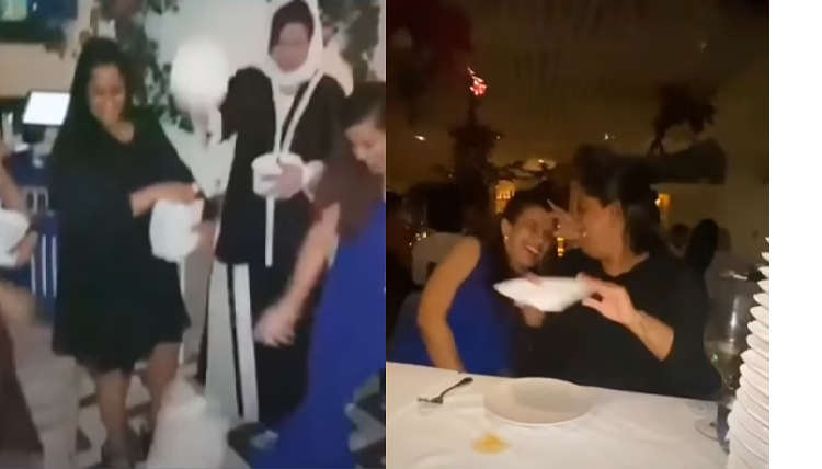 viral video of arpita khan smashing plates