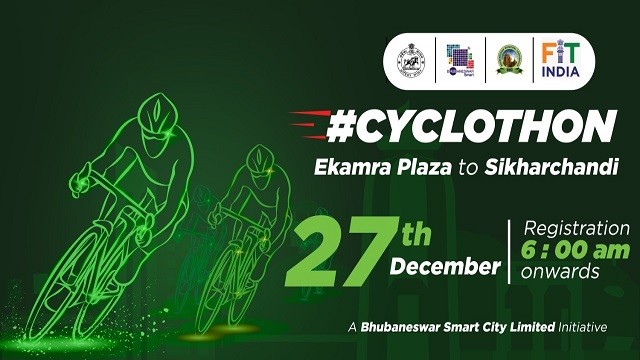 fit india cyclathon in bhubaneswar