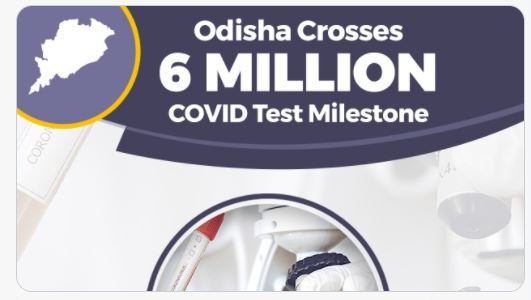odisha crosses 6 million covid testing