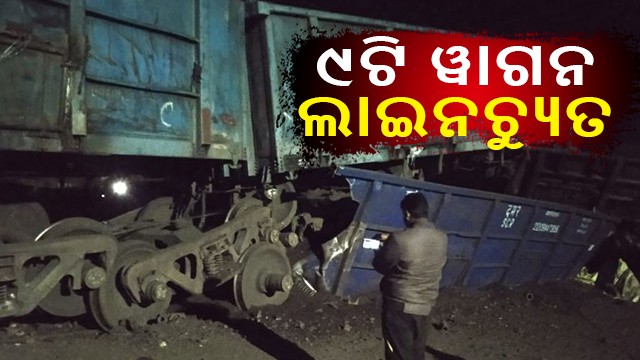 goods train accident today