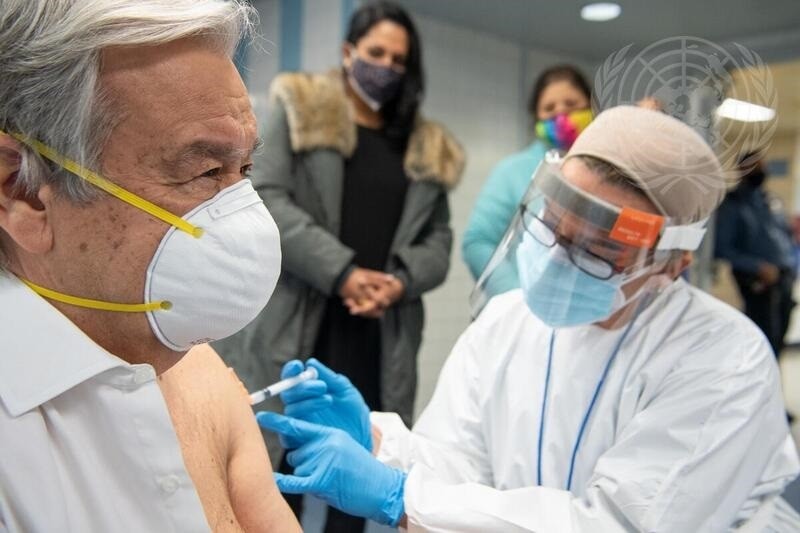 Antonio Guterres vaccine