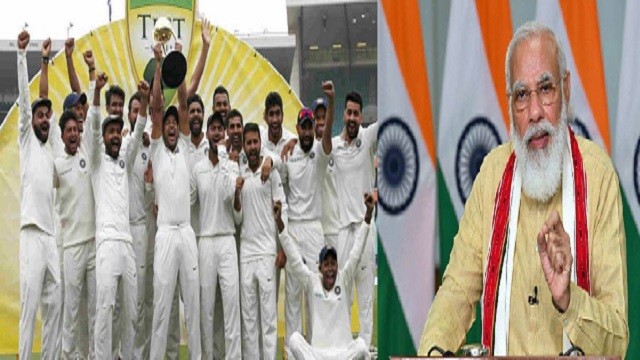 pm modi praises indian cricket team